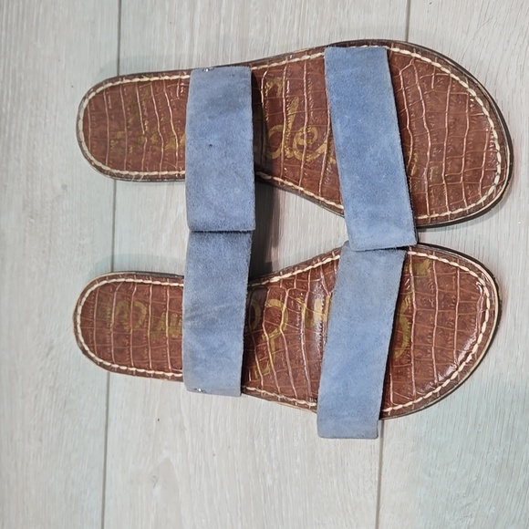 Sam Edelman Women Suede Double Strap Sandals Flats Shoes Sz 8M - Picture 3 of 10